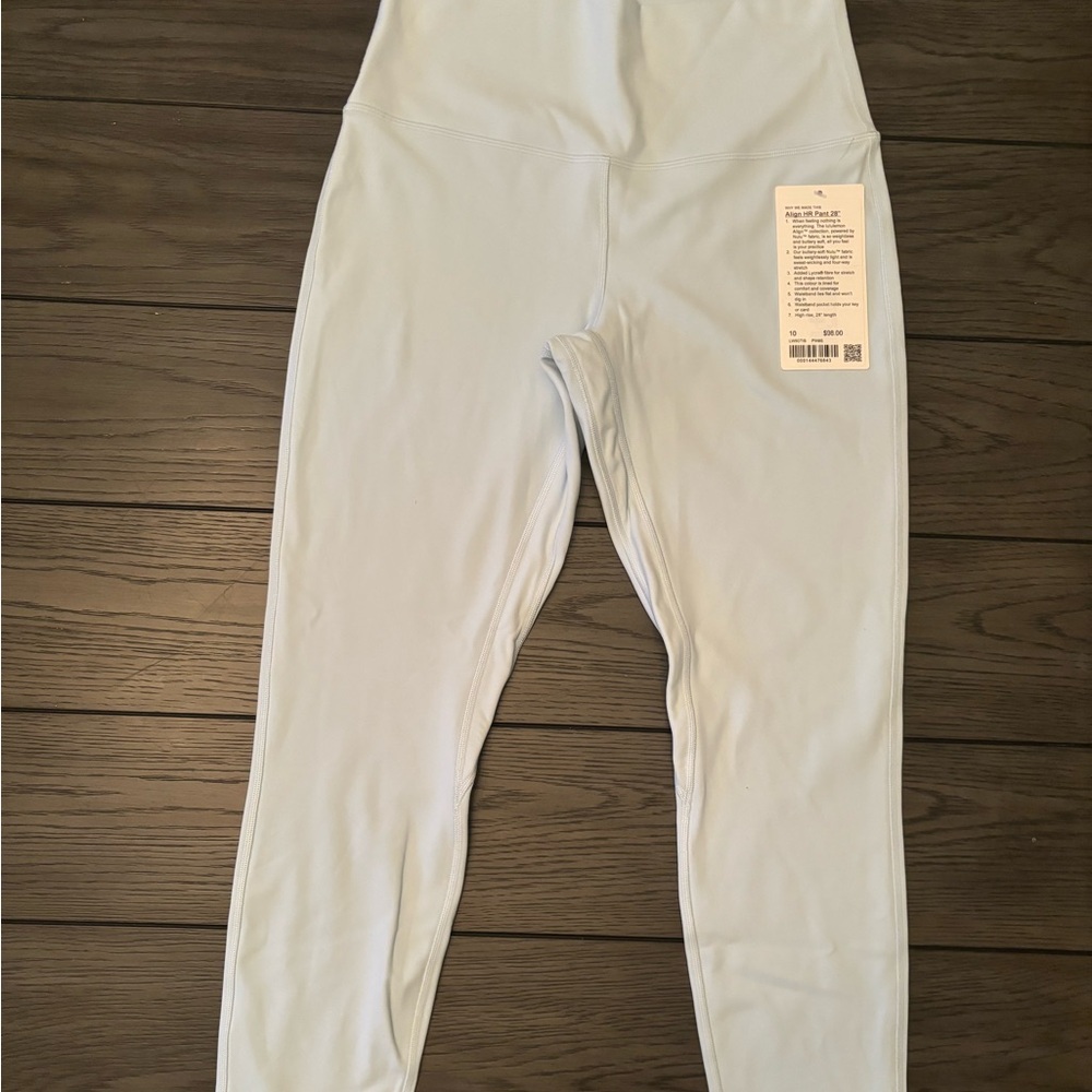 NWT Lululemon Align 28” Lt Blue Leggings -10